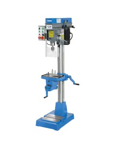 1 - Trapano a colonna per metallo con trasmissione a cinghia 400v Fervi t071