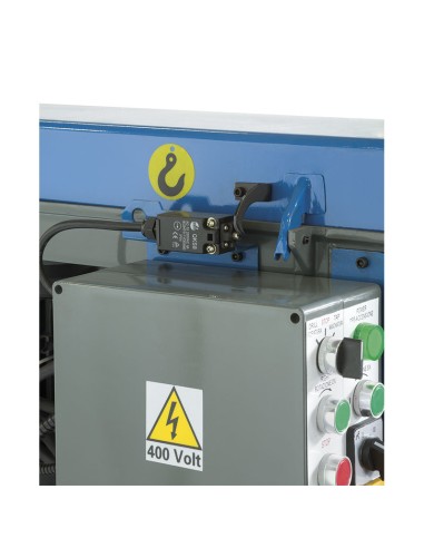 4 - Trapano a colonna per metallo con trasmissione a cinghia 400v Fervi t071