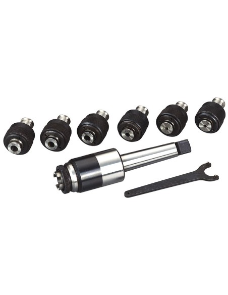 1 - Maschiatore con bussole m3 - m12 cm3 x trapano Fervi  m060/3