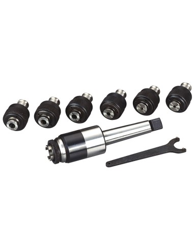 1 - Maschiatore con bussole m3 - m12 cm4 x trapano Fervi  m060/4