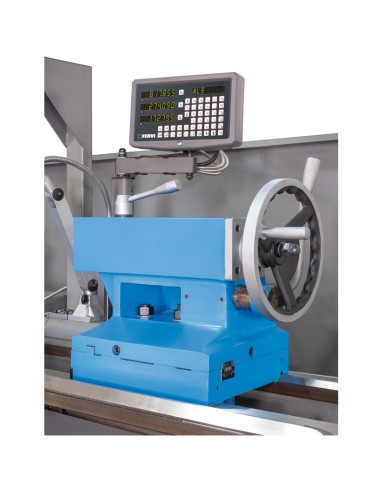 5 - Tornio parallelo a frizione con visualizzatore metallo 400v Fervi t080f