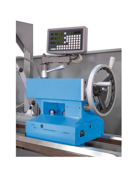 5 - Tornio parallelo a frizione con visualizzatore metallo 400v Fervi t080f