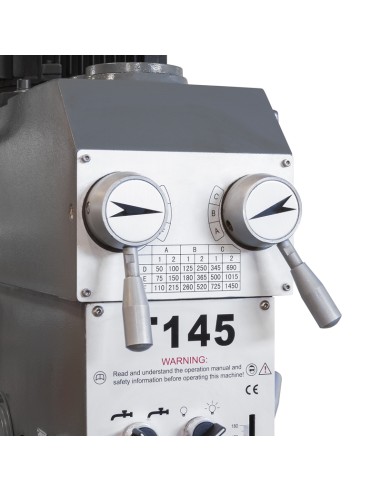 5 - Trapano per metallo ad ingranaggi 400v Fervi t145