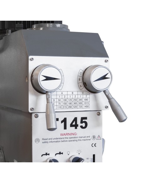 5 - Trapano per metallo ad ingranaggi 400v Fervi t145