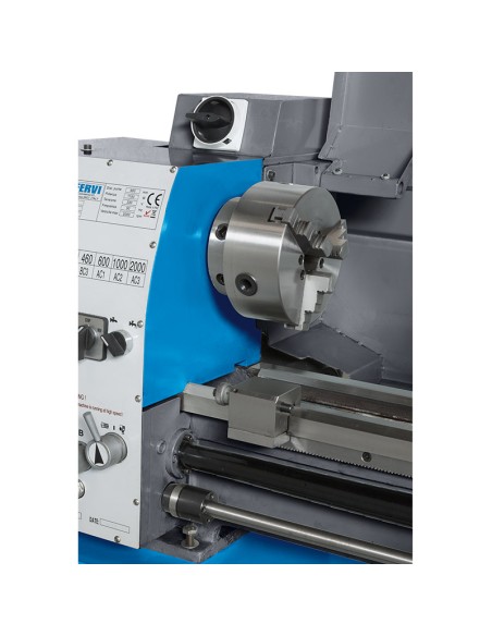 5 - Tornio parallelo 38mm motore 230v ferro metallo Fervi t900