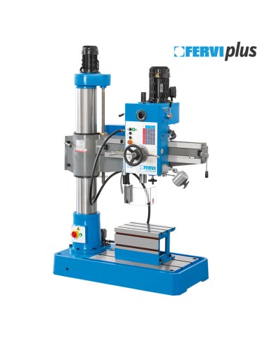 1 - Trapano radiale per metallo con discesa automatica cm4 32mm Fervi tr01/180