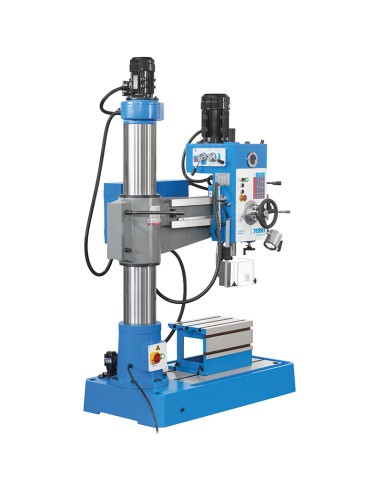 5 - Trapano radiale per metallo con discesa automatica cm4 32mm Fervi tr01/180