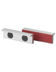1 - Coppia copriganasce magnetiche in alluminio fibra x morsa 100 mm Fervi 0520/100F