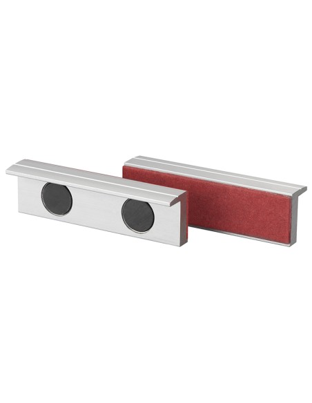 1 - Coppia copriganasce magnetiche in alluminio fibra x morsa 100 mm Fervi 0520/100F