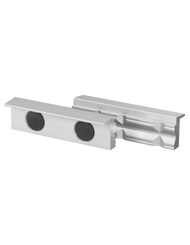 1 - Coppia copriganasce magnetiche in alluminio prisma x morsa 100mm Fervi 0520/100P