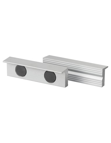 1 - Coppia copriganasce magnetiche in alluminio x morsa 125 mm Fervi 0520/125A