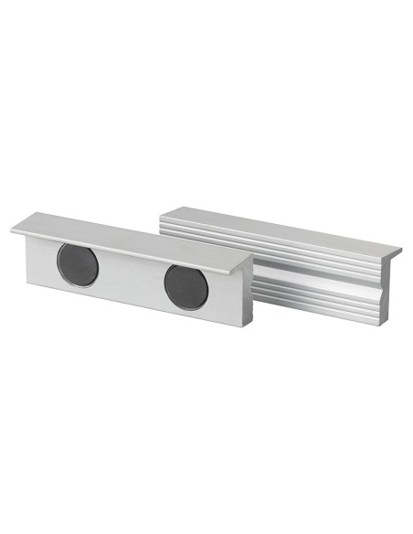 1 - Coppia copriganasce magnetiche in alluminio x morsa 125 mm Fervi 0520/125A