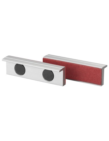1 - Coppia copriganasce magnetiche in alluminio fibra x morsa 125 mm Fervi 0520/125F