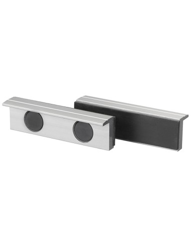 1 - Coppia copriganasce magnetiche in alluminio gomma x morsa 125 mm Fervi 0520/125G