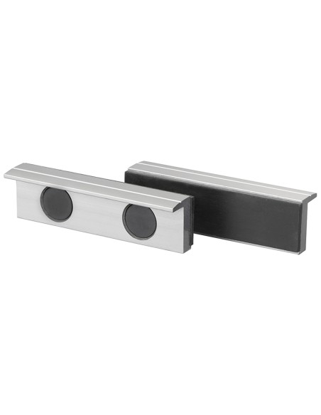 1 - Coppia copriganasce magnetiche in alluminio gomma x morsa 125 mm Fervi 0520/125G