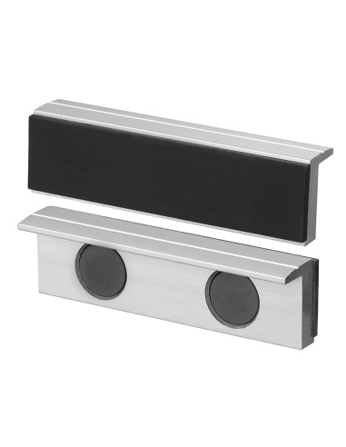 2 - Coppia copriganasce magnetiche in alluminio gomma x morsa 125 mm Fervi 0520/125G