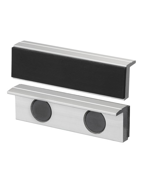 2 - Coppia copriganasce magnetiche in alluminio gomma x morsa 125 mm Fervi 0520/125G