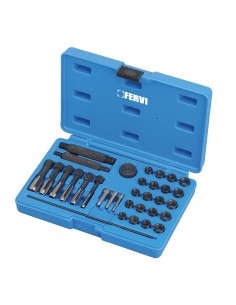 1 - Kit riparazione filetti a bussola per candelettemetrico Fervi e011/mc