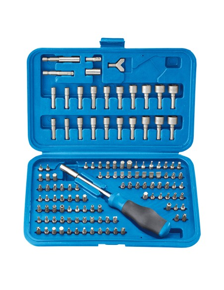 1 - Set inserti e bussole per avvitatore con porta inserti 1/4 Fervi 0358