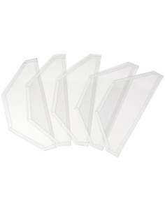 1 - Set 5pz protezioni finestra x sabbiatrice 0490 Fervi 0490/03