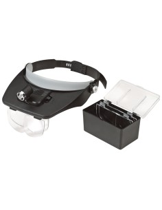 1 - Visiera con set di lenti ingrandimento e luce led Fervi 0625