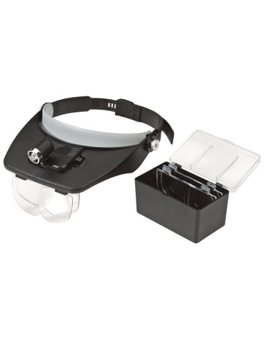1 - Visiera con set di lenti ingrandimento e luce led Fervi 0625
