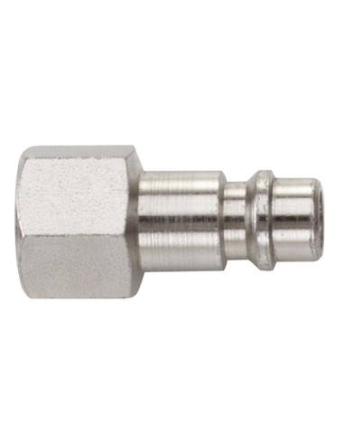 1 - Kit 2 innesto rapido maschio tedesco filettato 1/4 femmina per aria compressa
