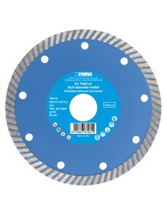 1 - Disco diamantato turbo 115 mm Fervi d055/115