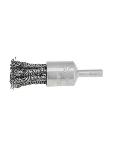 1 - Spazzola frontale a mazzetti metallici  ritorti 19 mm x trapano Fervi sfr019