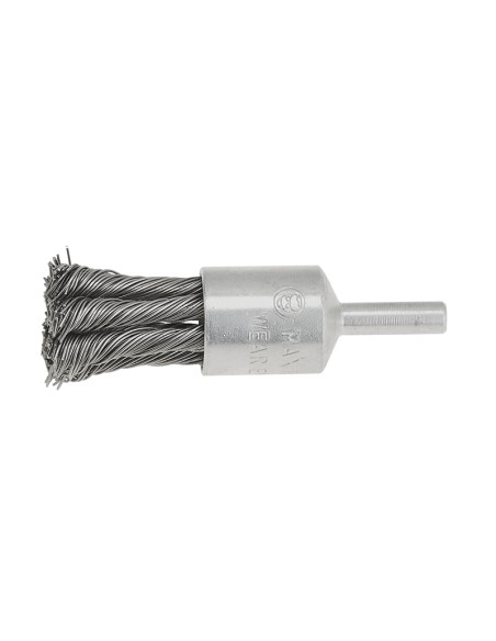 1 - Spazzola frontale a mazzetti metallici  ritorti 19 mm x trapano Fervi sfr019