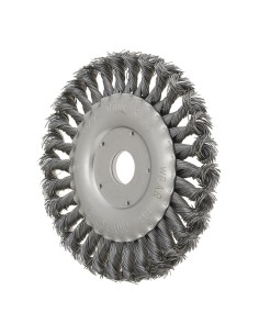 1 - Spazzola circolare a mazzetti metalicci ritorti 100 x 22 mm x smerigliatrice