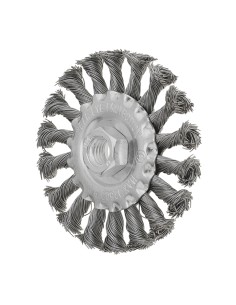 1 - Spazzola circolare a mazzetti metalicci ritorti 100 mm m14 x smerigliatrice