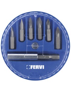 1 - Serie inserti per avvitatori 1/4 Fervi 0089
