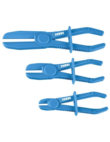 1 - Set pinze in nylon per tubi liquidi auto Fervi 0136