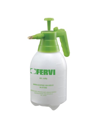 1 - Pompa a pressione irroratrice 2 litri ugello in ottone Fervi 0289