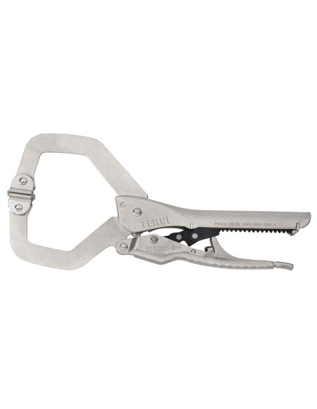 1 - Pinza autobloccante con becchi a C apertura 65 mm Fervi 0373/9