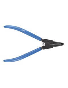 1 - Pinza curva 150mm per anelli elastici seeger esterni 10-25 mm Fervi 0637
