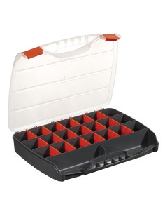1 - Valigetta porta minuteria 21 scomparti rimovibili 380x310x60 mm Fervi c315