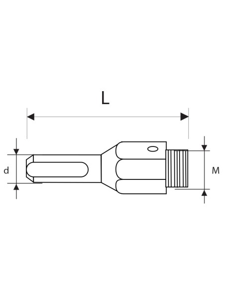 1 - Albero per seghe a tazza 15 -34 mm Fervi f015/002