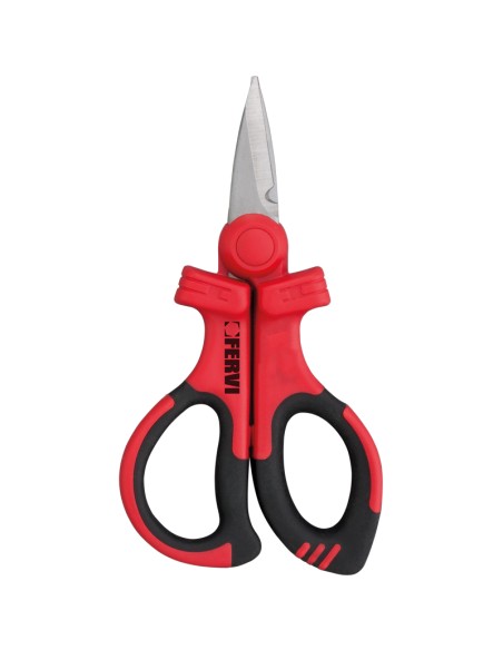 1 - Forbice per elettricista con manici isolati Fervi f018