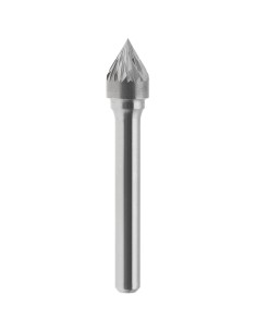 1 - Lima rotativa hm conica 60 gradi incrociato 3x2.5 mm gambo 3 Fervi j03dc3