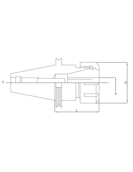 3 - Mandrino porta pinze er 25 x frese Fervi 3a40/25