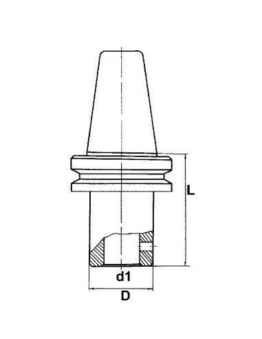2 - Mandrino porta frese tipo weldon  mas-403 bt 10 mm bt 40 Fervi 4/10d40