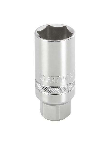 1 - Chiave a bussola lunga per candela 16 mm 3/8 Fervi bn4c4l016a