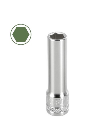 1 - Chiave a bussola lunga esagonale 16 mm 3/8 Fervi bn4el016a