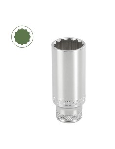 1 - Chiave a bussola lunga poligonale 18 mm 1/2 Fervi bn4p3l018a