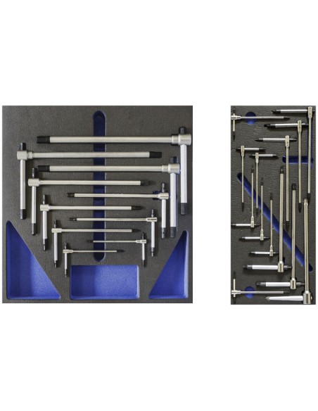 4 - Carrello cassettiera con utensili attrezzi 72 pz officina Fervi c980/cc01