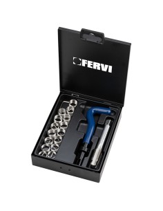 1 - Kit riparazione filetti metrico candele f-coil m10x125 Fervi e011/m100x125c