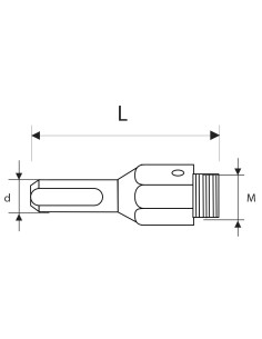 1 - Albero per seghe a tazza 51 -100 mm Fervi f015/004