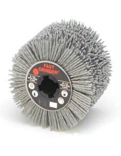 1 - Ruota in filo di nylon per satinatrice 100x100x13 mm grana 80 Fervi nws100